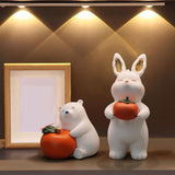 Maxbell Chinese New Year Animal Sculpture Ornament Cute decor Cabinet Bear