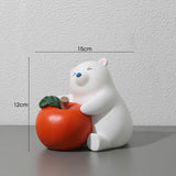 Maxbell Chinese New Year Animal Sculpture Ornament Cute decor Cabinet Bear