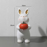 Maxbell Chinese New Year Animal Sculpture Ornament Cute decor Cabinet Rabbit