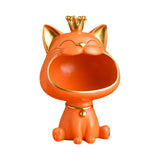 Maxbell Nordic Cat Figurine Candy Crafts Organizer Storage Box for Desktop Ornament