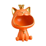 Maxbell Nordic Cat Figurine Candy Crafts Organizer Storage Box for Desktop Ornament