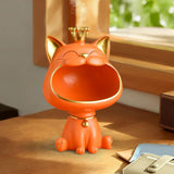 Maxbell Nordic Cat Figurine Candy Crafts Organizer Storage Box for Desktop Ornament
