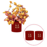 Maxbell Chinese New Year Vase Table Centerpiece Ornaments for Spring Festival Indoor Auspicious