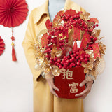 Maxbell Chinese New Year Vase Table Centerpiece Ornaments for Spring Festival Indoor Rich