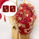 Maxbell Chinese New Year Vase Table Centerpiece Ornaments for Spring Festival Indoor Rich