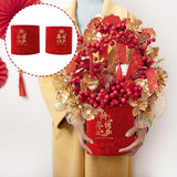 Maxbell Chinese New Year Vase Table Centerpiece Ornaments for Spring Festival Indoor Happy New Year