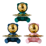 Maxbell Bear Storage Tray Statue Animal Sculpture for Entrance Bar Decor Green