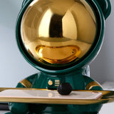 Maxbell Bear Storage Tray Statue Animal Sculpture for Entrance Bar Decor Green