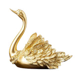 Maxbell 2x Resin Statues Sculptures Table Centerpiece Swan Figurines for Bedroom