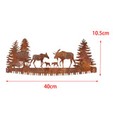 Maxbell Large Deer Wall Art Wall Hanging Decoration Sign Balcony Home Patio