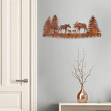 Maxbell Large Deer Wall Art Wall Hanging Decoration Sign Balcony Home Patio