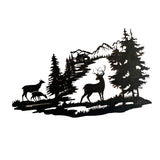 Maxbell Deer Wall Decor Ornament Metal Wall Art for Housewarming Present