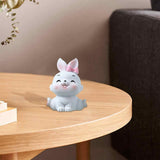 Maxbell Miniature Rabbit Statue Bunny Figurine Sculpture for Table Easter Decoration Style A