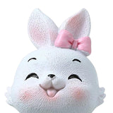 Maxbell Miniature Rabbit Statue Bunny Figurine Sculpture for Table Easter Decoration Style A
