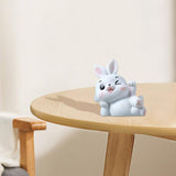Maxbell Miniature Rabbit Statue Bunny Figurine Sculpture for Table Easter Decoration Style B