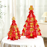 Maxbell Traditional Lucky Tree Ornament with Pendants Decoration for Bedroom Gifts Small