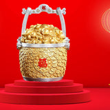 Maxbell Ingots Bucket Sculpture Decoration Cornucopia Statue for Tabletop Office