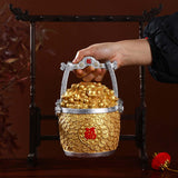 Maxbell Ingots Bucket Sculpture Decoration Cornucopia Statue for Tabletop Office