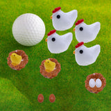 Maxbell Miniature Chickens Ornaments Figurines for Bonsai Micro Landscape Home Decor