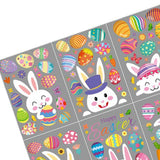 Maxbell 9Pcs Easter Bunny Window Cling Happy Easter Window Stickers for Home Holiday