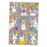 Maxbell 9Pcs Easter Bunny Window Cling Happy Easter Window Stickers for Home Holiday