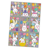 Maxbell 9Pcs Easter Bunny Window Cling Happy Easter Window Stickers for Home Holiday