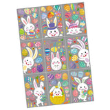 Maxbell 9Pcs Easter Bunny Window Cling Happy Easter Window Stickers for Home Holiday