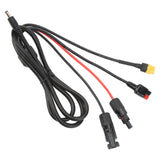 Maxbell Portable Solar Charge Cable for Battery Pack Silicone Wire Harness 16AWG