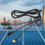 Maxbell Portable Solar Charge Cable for Battery Pack Silicone Wire Harness 16AWG