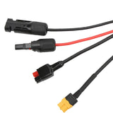 Maxbell Portable Solar Charge Cable for Battery Pack Silicone Wire Harness 16AWG