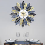 Maxbell Hanging Wall Clocks Non Ticking Metal Wall Watch Clock for Office Bedroom 70cmx70cm
