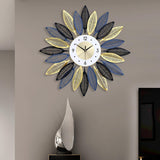 Maxbell Hanging Wall Clocks Non Ticking Metal Wall Watch Clock for Office Bedroom 70cmx70cm