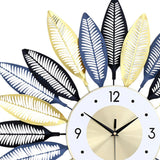 Maxbell Hanging Wall Clocks Non Ticking Metal Wall Watch Clock for Office Bedroom 70cmx70cm