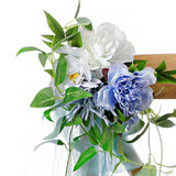 Maxbell Wedding Chair Decorations with Leaves and Ribbons for Wedding Backdrop C 60cm x 15cm