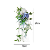 Maxbell Wedding Chair Decorations with Leaves and Ribbons for Wedding Backdrop C 60cm x 15cm