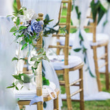 Maxbell Wedding Chair Decorations with Leaves and Ribbons for Wedding Backdrop C 60cm x 15cm