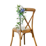 Maxbell Wedding Chair Decorations with Leaves and Ribbons for Wedding Backdrop C 60cm x 15cm