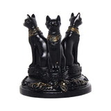 Maxbell Resin Cat Statue Figurine Ball Display Stand Shelf Desktop Decoration Gift