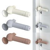 Maxbell Suction Cup Silicone Door Handle Cover Protective Cover Knob Protector Beige