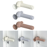 Maxbell Suction Cup Silicone Door Handle Cover Protective Cover Knob Protector Beige