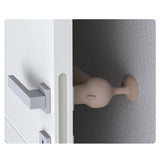 Maxbell Suction Cup Silicone Door Handle Cover Protective Cover Knob Protector Beige