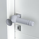 Maxbell Suction Cup Silicone Door Handle Cover Protective Cover Knob Protector Gray