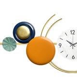 Maxbell Metal Wall Clock Art Design Fashion Decorative for Dining Room Home Decor Horizontal