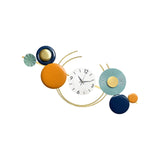 Maxbell Metal Wall Clock Art Design Fashion Decorative for Dining Room Home Decor Horizontal