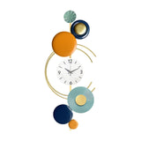 Maxbell Metal Wall Clock Art Design Fashion Decorative for Dining Room Home Decor Vertical