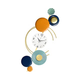 Maxbell Metal Wall Clock Art Design Fashion Decorative for Dining Room Home Decor Vertical