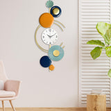 Maxbell Metal Wall Clock Art Design Fashion Decorative for Dining Room Home Decor Vertical