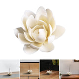 Maxbell Ceramic Lotus Incense Burner Zen Decoration for Meditation Yoga Studio
