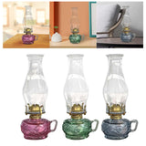 Maxbell Kerosene Lamp with Handle Candelabra for Dining Room Tabletop Christmas Pink