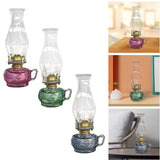 Maxbell Kerosene Lamp with Handle Candelabra for Dining Room Tabletop Christmas Pink